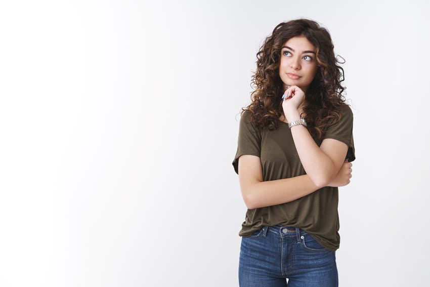 Stock art of girl on gray background