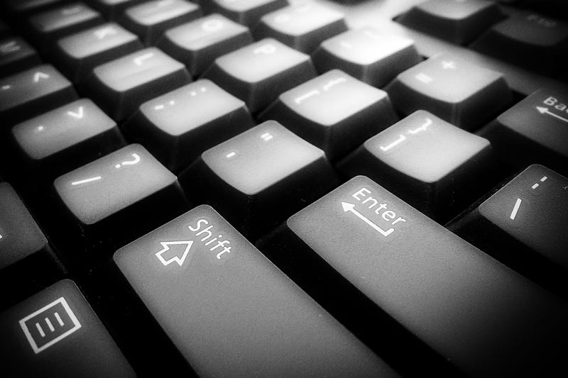 Close up of keyboard