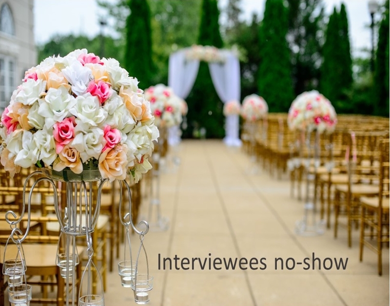 Wedding venue with empty alter