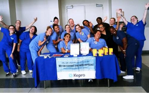 Group photo of all students involved with the clinic